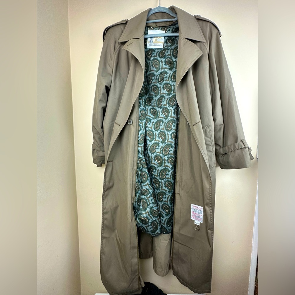 London Fog Tan Trench Coat